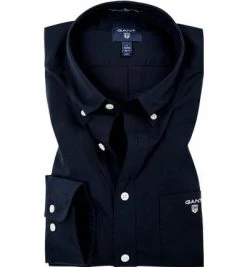 Gant Hemd B.D. 3046400/410 Regular Fit, Popeline, Marineblau, Marine