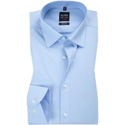 OLYMP Hemd Level Five Body Fit EL 6090/69/10 Popeline, Extra langer Arm, Hellblau