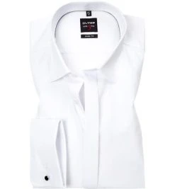 OLYMP Hemd Level Five Body Fit EL 1276/70/00 Popeline, Extra langer Arm, Weiß