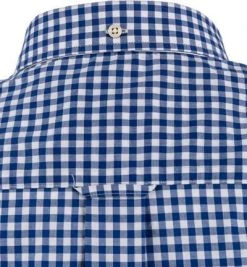 Gant Hemd B.D. 3046701/436 Kurzarmhemd, Regular Fit, Popeline, Blau kariert, Dunkelblau -hemdenverkauf 291455 norm3