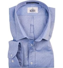 B.D. BAGGIES Hemd B18007/B003/02 Regular Fit, Oxford, Bleu gemustert, Blau