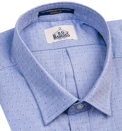 B.D. BAGGIES Hemd B18007/B003/02 Regular Fit, Oxford, Bleu gemustert, Blau 2 B.D. BAGGIES Hemd B18007/B003/02 Regular Fit, Oxford, Bleu gemustert, Blau – Bild 2