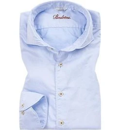 Stenströms Hemd 775221/1467/100 Slimline, Feintwill, Bleu, Blau