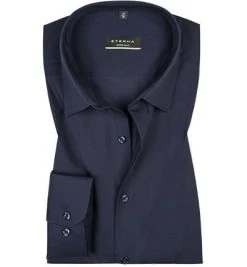 ETERNA super slim 8424/Z181/19 Hemd, Popeline, Marine, Dunkelblau
