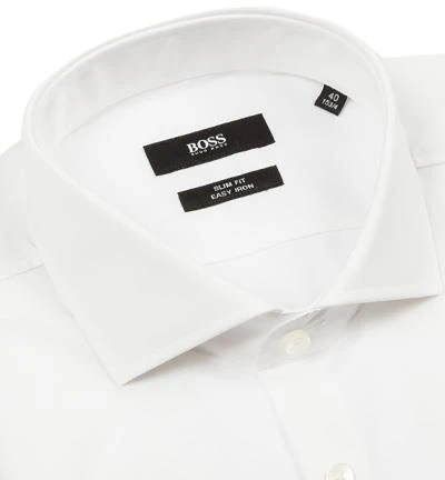 BOSS Hemd Jason 50380955/100 Slim Fit, Popeline, Weiß 2 BOSS Hemd Jason 50380955/100 Slim Fit, Popeline, Weiß – Bild 2