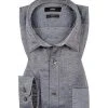 HUGO BOSS Hemd Ronni 50378261/410 Slim Fit, Fil à Fil, Graublau gemustert, Blau