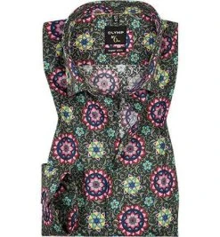 OLYMP Hemd No. Six Super Slim 2533/14/26 Super Slim Fit, Baumwoll-Stretch, Multicolour gemustert, Multicolor