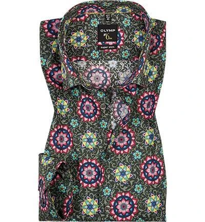 OLYMP Hemd No. Six Super Slim 2533/14/26 Super Slim Fit, Baumwoll-Stretch, Multicolour gemustert, Multicolor 1 OLYMP Hemd No. Six Super Slim 2533/14/26 Super Slim Fit, Baumwoll-Stretch, Multicolour gemustert, Multicolor