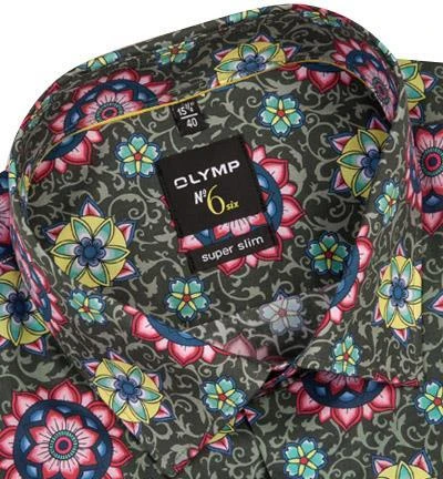 OLYMP Hemd No. Six Super Slim 2533/14/26 Super Slim Fit, Baumwoll-Stretch, Multicolour gemustert, Multicolor 2 OLYMP Hemd No. Six Super Slim 2533/14/26 Super Slim Fit, Baumwoll-Stretch, Multicolour gemustert, Multicolor – Bild 2