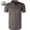 DESOTO Hemd B.D. 21031-3/083 Kurzarmhemd, Slim Fit, Jersey, Dunkelgrau, Schiefergrau