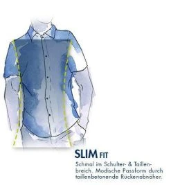 DESOTO Hemd B.D. 21031-3/083 Kurzarmhemd, Slim Fit, Jersey, Dunkelgrau, Schiefergrau -hemdenverkauf 295599 norm4