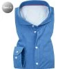 DESOTO Hemd Hai 50008-3/053 Modern Fit, Jersey, Azurblau meliert, Indigo