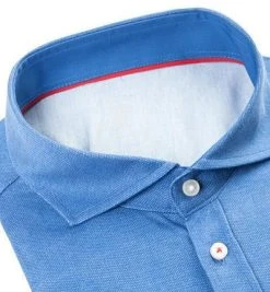 DESOTO Hemd Hai 50008-3/053 Modern Fit, Jersey, Azurblau meliert, Indigo -hemdenverkauf 295619 norm2