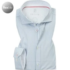 DESOTO Hemd Hai 21108-3/083 Jersey, Bleu-weiß gestreift, Silberblau-weiß