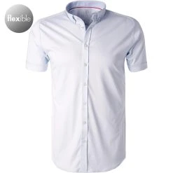 DESOTO Hemd B.D. 21031-3/051 Kurzarmhemd, Slim Fit, Jersey, Hellblau