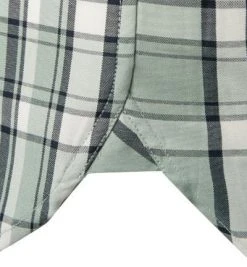 Fred Perry Hemd M3532/959 Kurzarmhemd, Oxford, Mintgrün-grau kariert, Silver blue -hemdenverkauf 296021 norm5