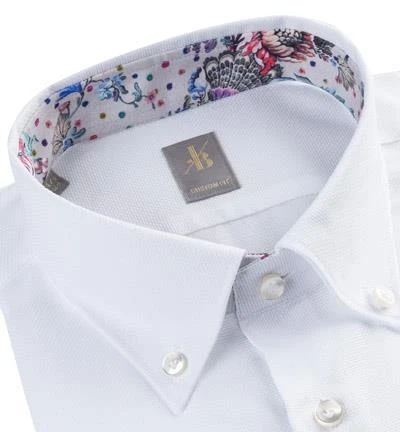 Jacques Britt Hemd Treviso Mix 384012/01 Kurzarmhemd, Custom Fit, Baumwolle, Weiß 2 Jacques Britt Hemd Treviso Mix 384012/01 Kurzarmhemd, Custom Fit, Baumwolle, Weiß – Bild 2