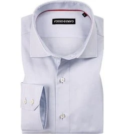 rosso e nero Hemd 1004/1718/10 Tailor Fit, Baumwolle, Aqua meliert, Blau