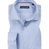 rosso e nero Hemd 1005/1717/1 Tailor Fit, Baumwolle, Hellblau-weiß gestreift, Hellblau