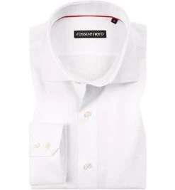 rosso e nero Hemd 1001/1718/00 Tailor Fit, Baumwolle, Weiß