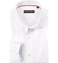 rosso e nero Hemd 100/1717/00 Tailor Fit, Baumwolle, Weiß
