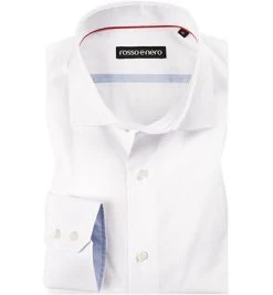 rosso e nero Hemd 1008/1717/00 Tailor Fit, Baumwolle, Weiß