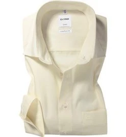 OLYMP Hemd Luxor Comfort Fit 0254/64/21 Popeline, Creme, Beige