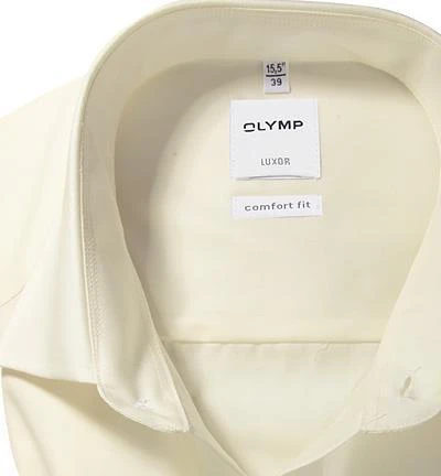OLYMP Hemd Luxor Comfort Fit 0254/64/21 Popeline, Creme, Beige 2 OLYMP Hemd Luxor Comfort Fit 0254/64/21 Popeline, Creme, Beige – Bild 2