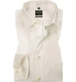 OLYMP Hemd Luxor Modern Fit 0300/64/21 Popeline, Creme