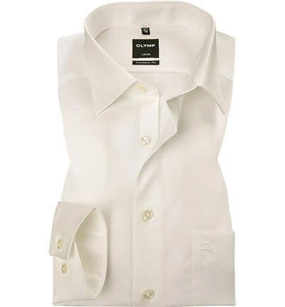 OLYMP Hemd Luxor Modern Fit 0300/64/21 Popeline, Creme 1 OLYMP Hemd Luxor Modern Fit 0300/64/21 Popeline, Creme