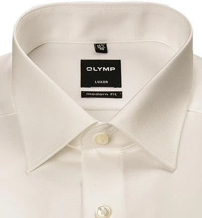 OLYMP Hemd Luxor Modern Fit 0300/64/21 Popeline, Creme 2 OLYMP Hemd Luxor Modern Fit 0300/64/21 Popeline, Creme – Bild 2