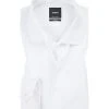 Strellson Hemd Santos 30011614/100 Slim Fit, Popeline, Weiß