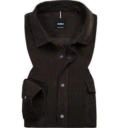 Strellson Hemd Callen-W 30011687/303 Cord, Dunkelbraun, Braun 1 Strellson Hemd Callen-W 30011687/303 Cord, Dunkelbraun, Braun