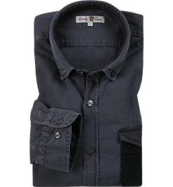 Lucky de Luca Hemd Santo 61330/1 Baumwolle, Navy, Marineblau