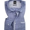 HUGO BOSS Casual Hemd Magneton 50392279/463 Slim Fit, Baumwolle, Blau kariert, Blau