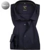 OLYMP No. Six Super Slim 2504/24/18 Hemd, Super Slim Fit, Popeline Flexibel, Nachtblau