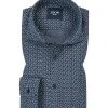 JOOP! Hemd JJSH-04Hanjo-W 30011788/405 Modern Fit, Popeline, Jeansblau gemustert, Blau
