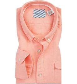 Scotch & Soda Hemd 144153/2142 Regular Fit, Baumwolle, Lachsorange, Rot