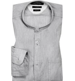 Marc O'Polo Hemd 827 7208 42366/936 Shaped Fit, Baumwolle-Stretch, Hellgrau meliert, Graumeliert