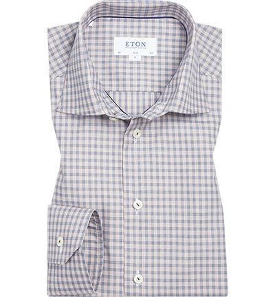 ETON Hemd 3510/79573/29 Slim Fit, Twill, Grau kariert, Blau 1 ETON Hemd 3510/79573/29 Slim Fit, Twill, Grau kariert, Blau