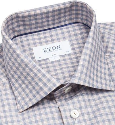 ETON Hemd 3510/79573/29 Slim Fit, Twill, Grau kariert, Blau 2 ETON Hemd 3510/79573/29 Slim Fit, Twill, Grau kariert, Blau – Bild 2