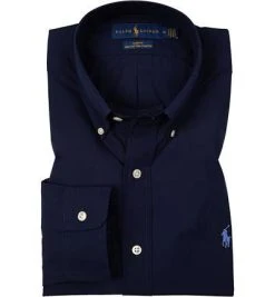 Polo Ralph Lauren Hemd 710705269/006 Baumwolle, Navy, Schieferblau