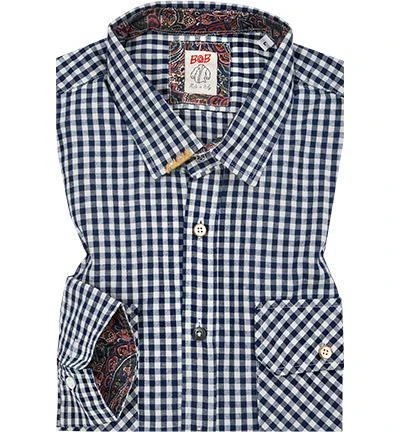 BOB Hemd WORK504/R426/unica Baumwolle, Blau kariert 1 BOB Hemd WORK504/R426/unica Baumwolle, Blau kariert