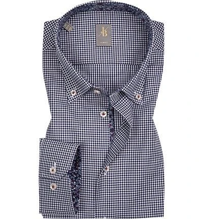 Jacques Britt Hemd Treviso Mix 463120/16 Slim Fit, Popeline, Navy kariert, Dunkelblau 1 Jacques Britt Hemd Treviso Mix 463120/16 Slim Fit, Popeline, Navy kariert, Dunkelblau