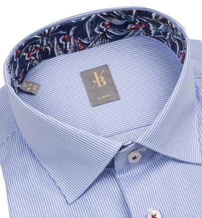 Jacques Britt Hemd Como Mix 463110/11 Slim Fit, Popeline, Hellblau gestreift, Hellblau 2 Jacques Britt Hemd Como Mix 463110/11 Slim Fit, Popeline, Hellblau gestreift, Hellblau – Bild 2