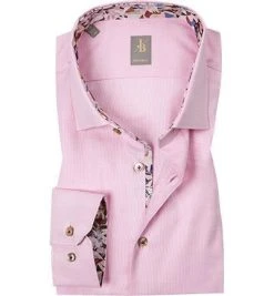 Jacques Britt Hemd Como Mix 433000/40 Custom Fit, Baumwolle, Rosa