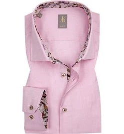 Jacques Britt Hemd Como Mix 463000/40 Slim Fit, Baumwolle, Rosa