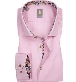 Jacques Britt Hemd Como Mix EL 433001/40 Custom Fit, Baumwolle, Extra langer Arm, Rosa