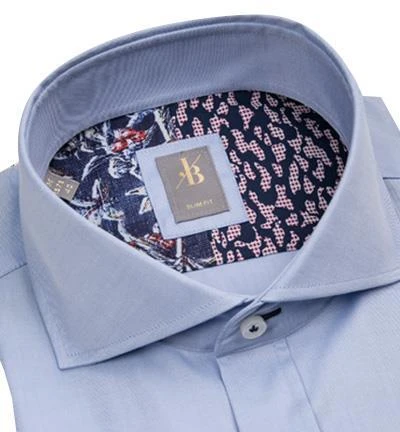 Jacques Britt Hemd Roma 2 Mix 463100/11 Slim Fit, Twill, Hellblau 2 Jacques Britt Hemd Roma 2 Mix 463100/11 Slim Fit, Twill, Hellblau – Bild 2