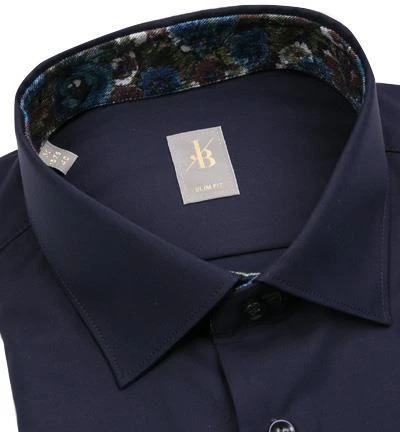 Jacques Britt Hemd Como Mix 463101/19 Slim Fit, Twill, Navy, Dunkelblau 2 Jacques Britt Hemd Como Mix 463101/19 Slim Fit, Twill, Navy, Dunkelblau – Bild 2